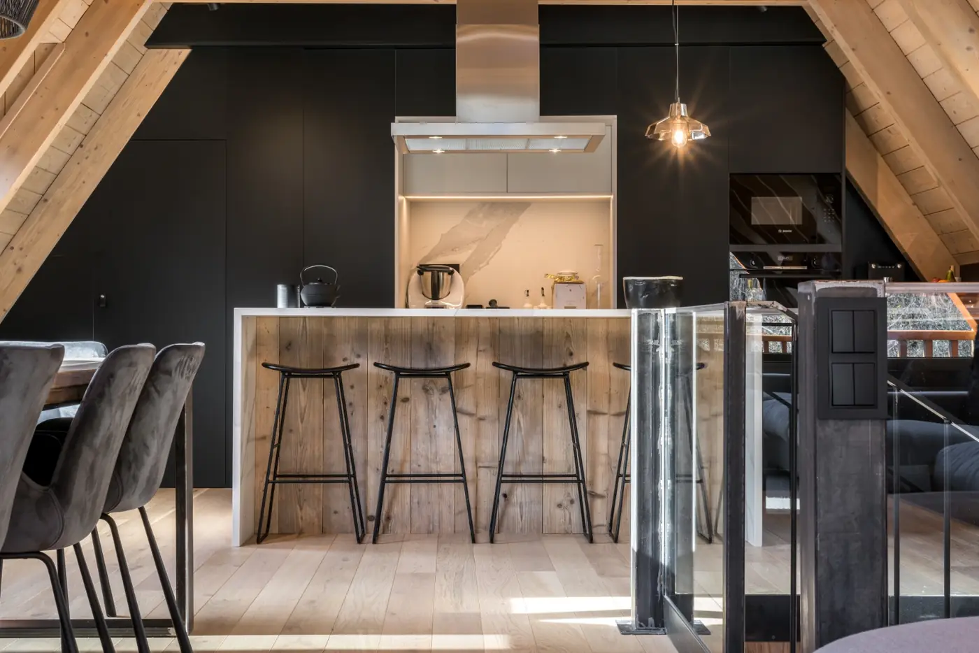 Proyecto de interiorismo Barn con madera natural